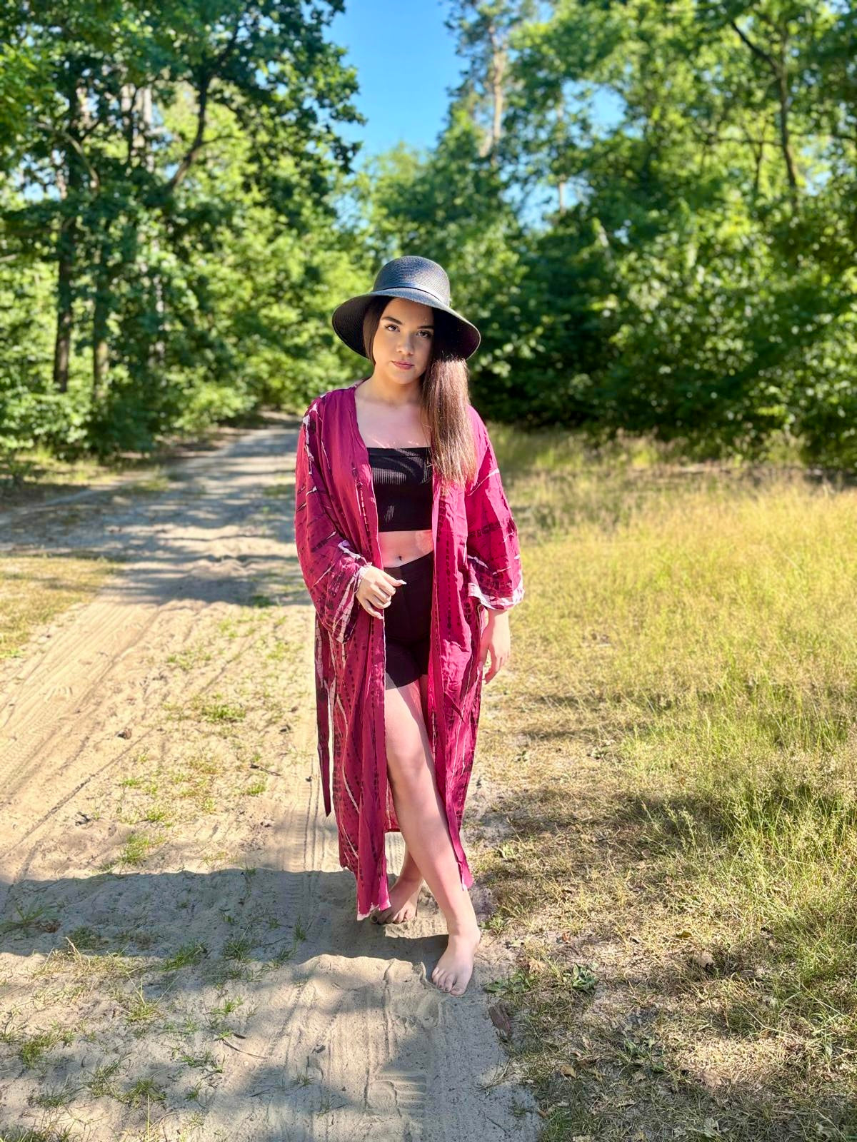 Kimono Fuchsia Flame