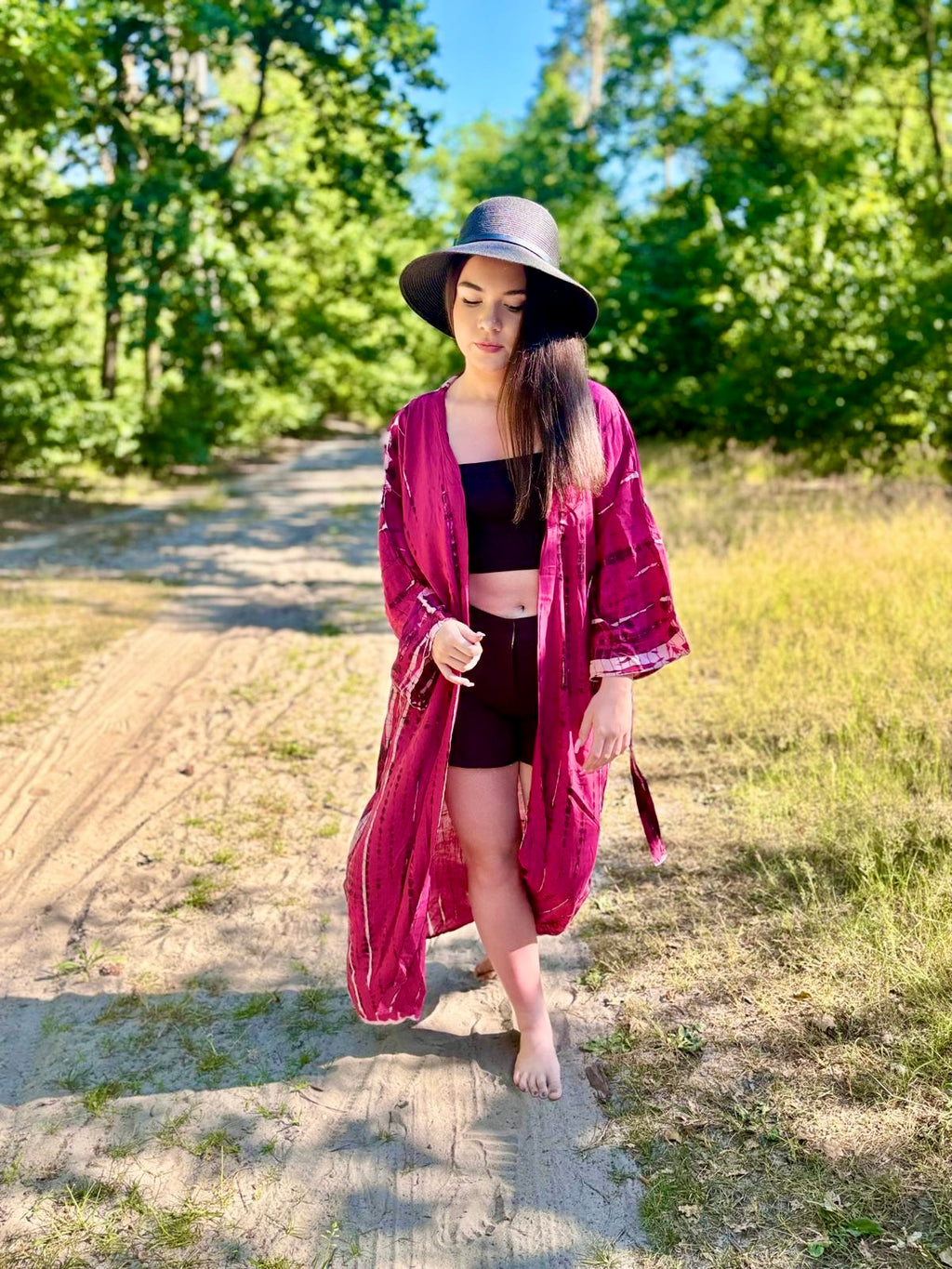 Kimono Fuchsia Flame