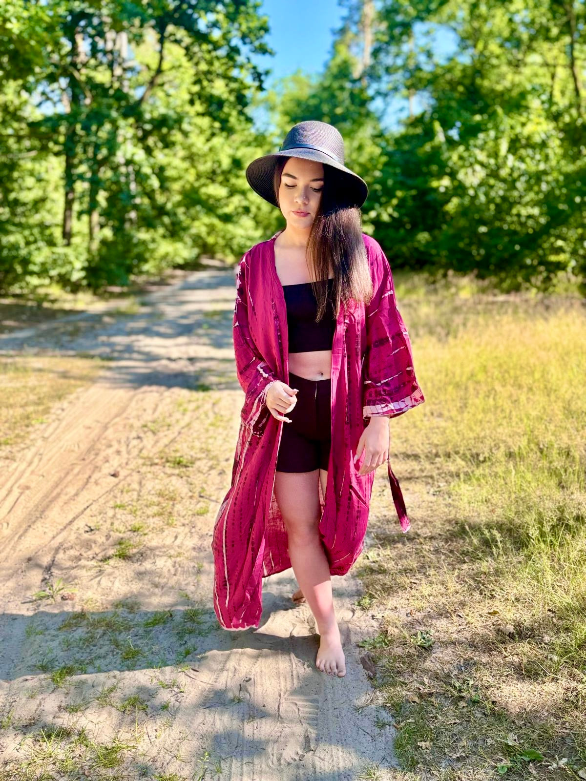 Kimono Fuchsia Flame